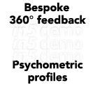 Bespoke 360° feedback Psychometric profiles